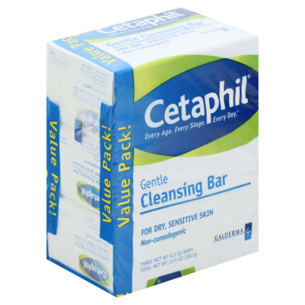 Cetaphil, Cleansing Bar Bar Nourishing Cleansing Bar For Dry Sensitive Skin, Case Of 6, 3 Ct