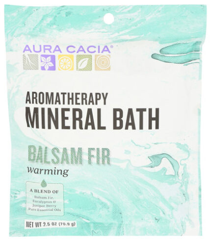 Aura Cacia Bath Mnrl Balsam Fir Warming 2.50 Oz