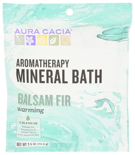 051381885151.jpg Aura Cacia Bath Mnrl Balsam Fir Warming 2.50 Oz - Image 1