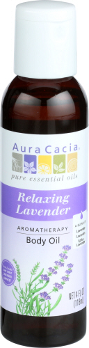 Aura Cacia Body Oil Relaxng Lavender 4 Oz