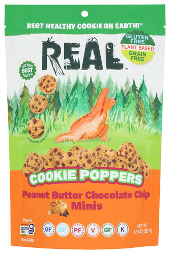 Real Cookies Cookie Popprs Pb Choc Chp 4.50 Oz