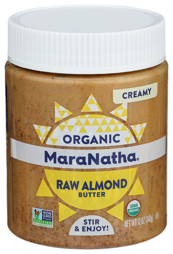 Maranatha Nut Bttr Almnd Raw Org 12 Oz