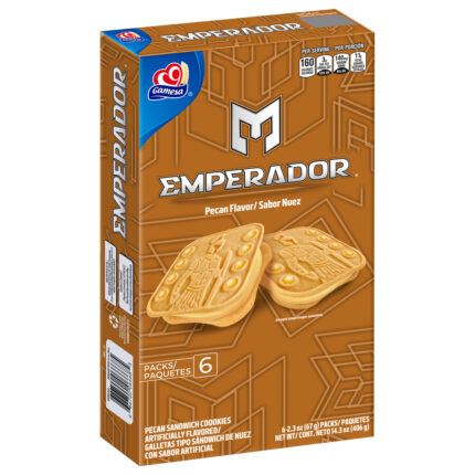 Gamesa, Emperor Pecan Flavor Sandwich Cookies, Case Of 12, 14.3 Oz