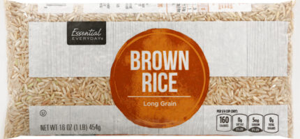 Essential Everyday, Rice Long Grain Brown, Case Of 12, 16 Oz
