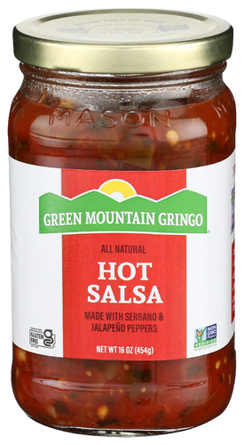 Green Mountain Gringo Salsa Hot 16 Oz