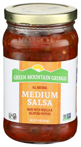 Green Mountain Gringo Salsa Medium 16 Oz