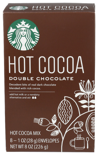 Starbucks Cocoa Hot Dbl Choc Box 8Pc 8 Oz