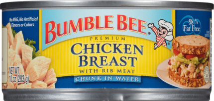 Bumble Bee, Premium Chunk Chicken Breast With Rib Meat In Water Can, Case Of 12, 10 Oz