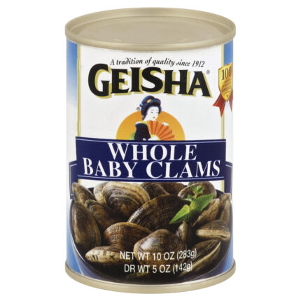 Geisha, Whole Baby Clams, Case Of 12, 10 Oz