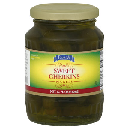Pampa, Sweet Gherkins Pickles, Case Of 12, 12 Oz