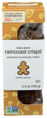 Lesley Stowe Crisps Gngrbrd Spice Pear 5.30 Oz