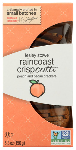 Raincoast Crisps Crispcotti Peach Pecan 5.30 Oz