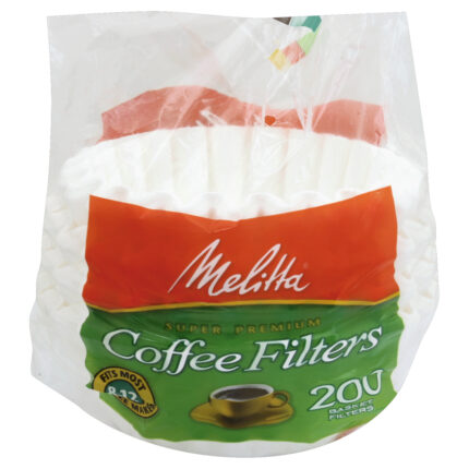 Melitta, Basket Coffee Filters, Case Of 24, 200 Ct