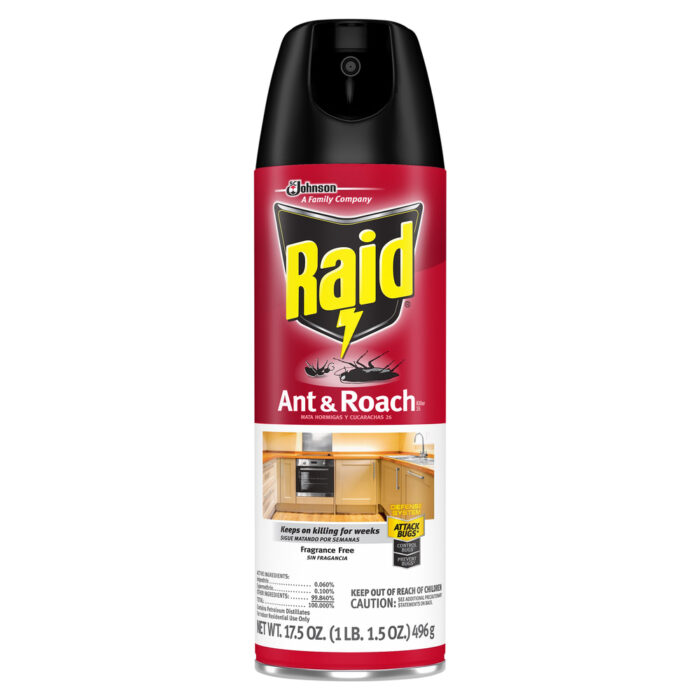 Raid, Ant & Roach Killer 26 Fragrance Free, Case Of 12, 17.5 Oz - Image 1