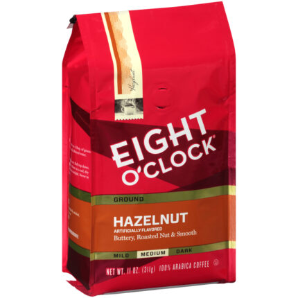 Eight O'Clock, Hazelnut Ground Coffee Bag, Case Of 6, 11 Oz