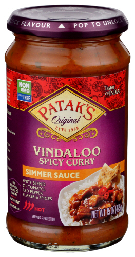 Pataks Sauce Vindaloo Spicy 15 Oz