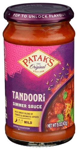 Pataks Sauce Tandoori Simmer 15 Oz
