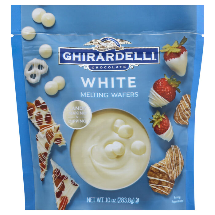 Ghirardelli, Chocolate White Melting Wafers, Case Of 6, 10 Oz - Image 1