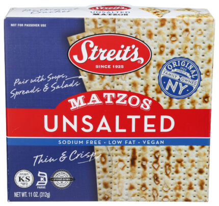 Streits Matzo Unsalted 11 Oz
