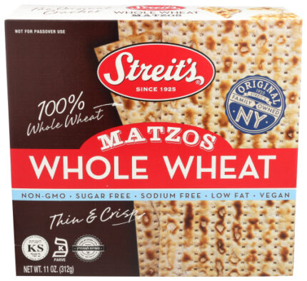 Streits Matzo Whole Wheat 11 Oz