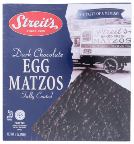 Streits Matzo Egg Choc Cvrd Drk 7 Oz