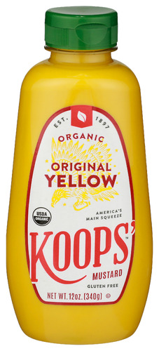 Koops Mustard Yellow Org 12 Oz