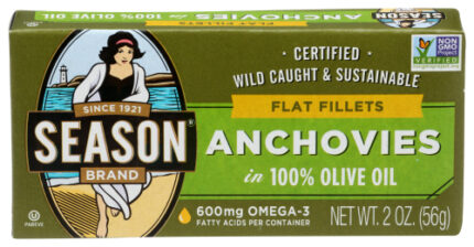 Seasons Anchovy Flat 2 Oz