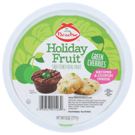 Paradise Fruit Grn Cherry Whl 8 Oz