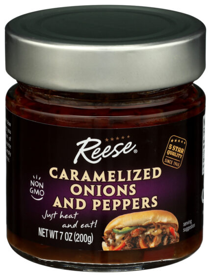 Reese Onions & Peppers Carmlzd 7 Oz