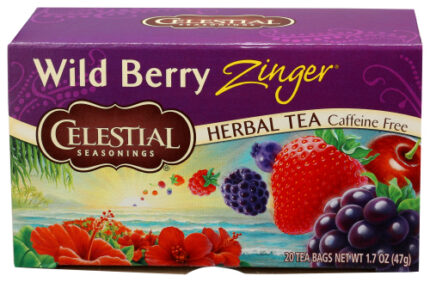 Celestial Seasonings Tea Herb Wild Brry Zingr 20 Bg