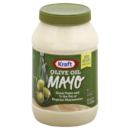 Kraft, Reduced Fat Mayonnaise With Olive Oil, Case Of 12, 30 Fl Oz