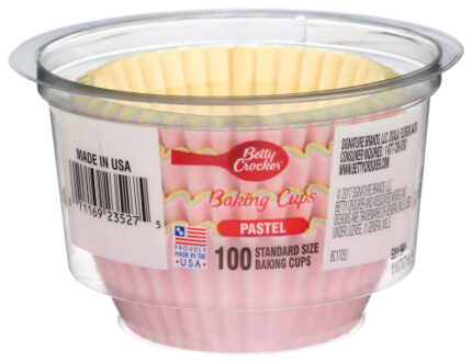 Betty Crocker Liner Cupcake Pastel 100 Pc