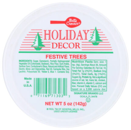 Betty Crocker Decor Tub Festive Tree 6 Oz