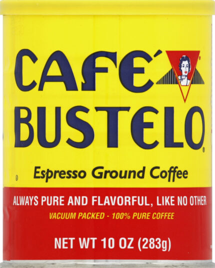 Cafe Bustelo, Espresso Ground Coffee Dark Roast, Case Of 12, 10 Oz