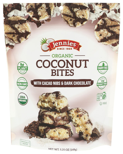 Jennies Macaroon Bite Cacao Nib 5.25 Oz