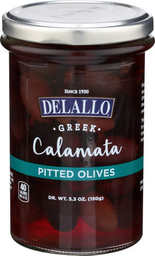 Delallo Olives Calamata Pitted 5.30 Oz