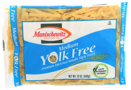 Manischewitz Noodle Yolk Free Med 12 Oz