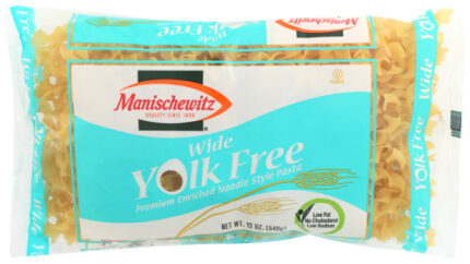 Manischewitz Noodle Yolk Free Wide 12 Oz