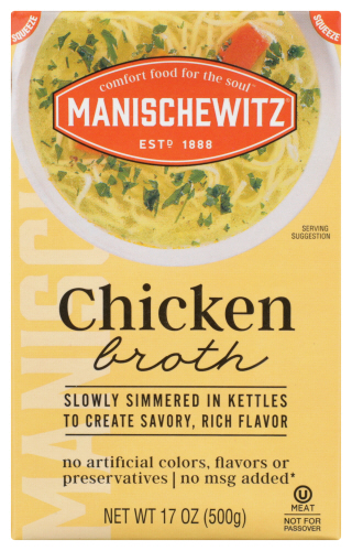 Manischewitz Broth Chicken Aseptic 17 Fo