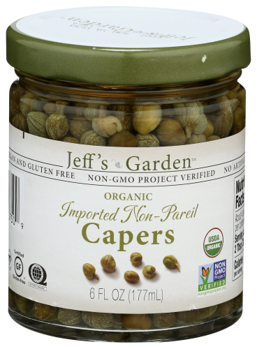 Jeffs Garden Capers Non Pareil Ntrl 6 Oz