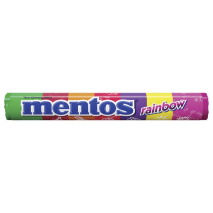 Mentos, Mints Roll Rainbow, Case Of 15, 1.32 Oz