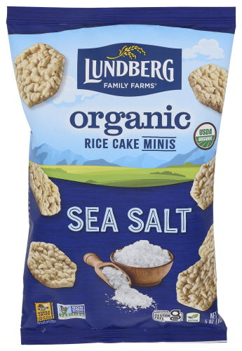 Lundberg Rice Cakes Mini Sslt Org 5 Oz