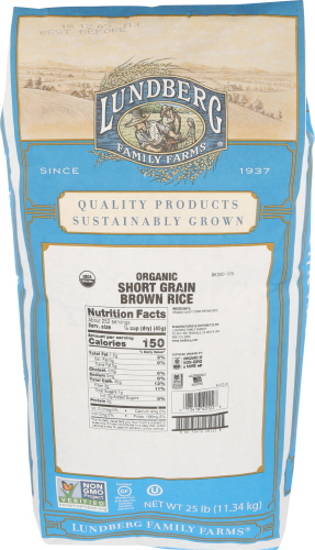 Lundberg Rice Brwn Short Org 25 Lb