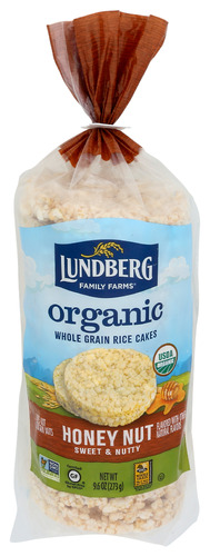 Lundberg Rice Cake Honey Nut Org 9.60 Oz