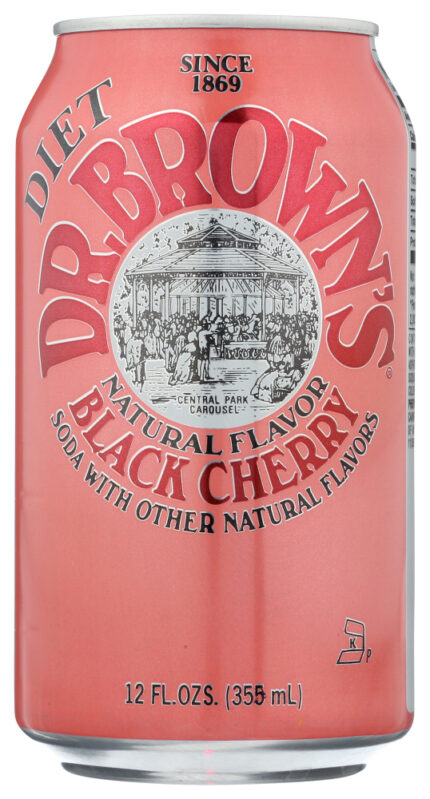 Dr Browns Soda Diet Blkchry 6Pk 72 Oz