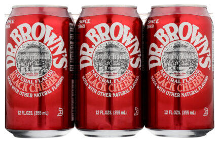 Dr Browns Soda Blkchry 6Pk 72 Fo