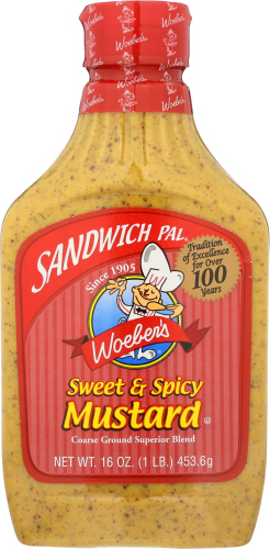 Woeber Mustard Sndwch Pal Swt Spicy 16 Oz