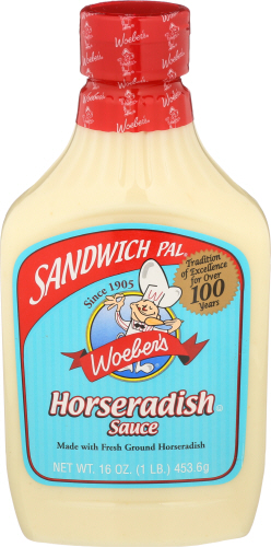 Woeber Sauce Sndwch Pal Horseradish 16 Oz