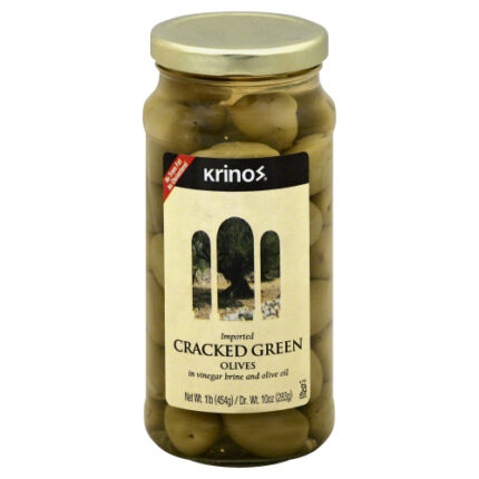 Krinos Olive Crckd Grn 16 Oz