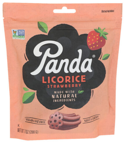 Panda Licorice Chew Strawberry 7 Oz